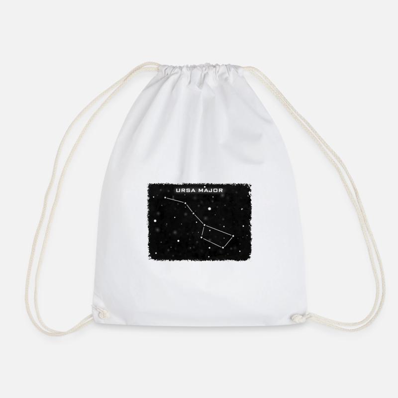 Ursa Major - Drawstring Bag - white