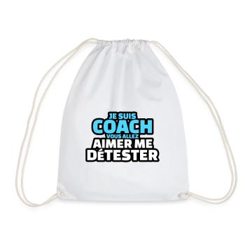 je suis coach vous allez aimer me détester - Sac de sport léger - blanc - Devant