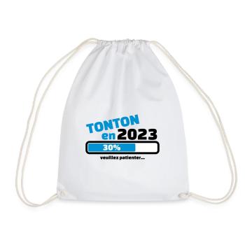 tonton en 2023 veuillez patienter - Sac de sport léger - blanc - Devant