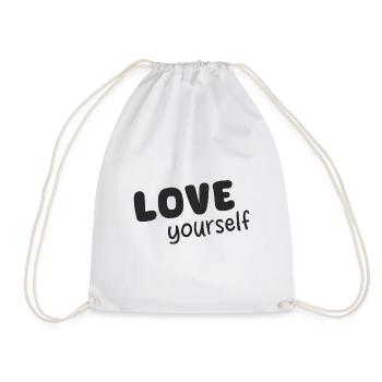 Love yourself, Selbstliebe - Turnbeutel - Weiß - Vorne