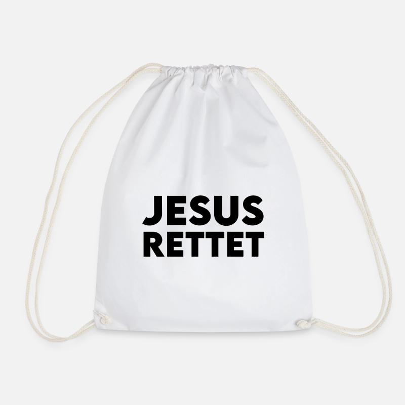 jesus rettet - Turnbeutel - Weiß