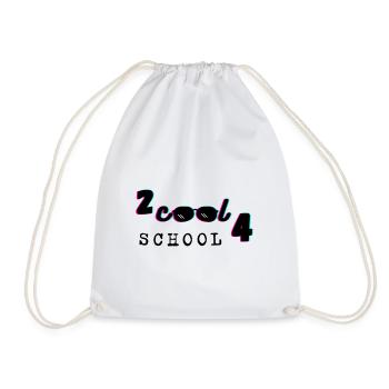 Too cool for school - Turnbeutel - Weiß - Vorne