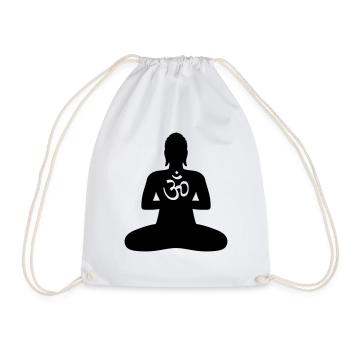 BUDDHA 1b OM / AUM - Turnbeutel - Weiß - Vorne