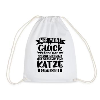 Chat chance chat ronronner chat miau - Sac de sport léger - blanc - Devant