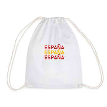 ESPAGNE En DRAPEAU DE DRAPEAU DE PAYS - Sac de sport léger - blanc - Devant