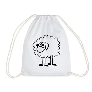 Mouton drôle - Sac de sport léger - blanc - Devant