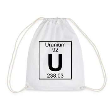 Periodic Element 92 - U (uranium) - BIG - Sac de sport léger - blanc - Devant