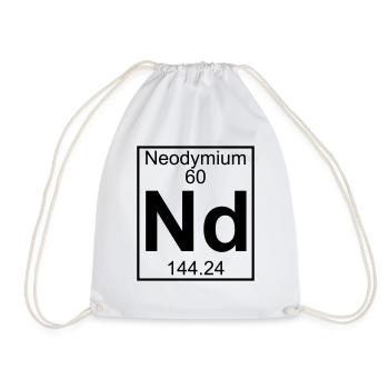Element 060 - Nd (neodymium) - Full - Sac de sport léger - blanc - Devant