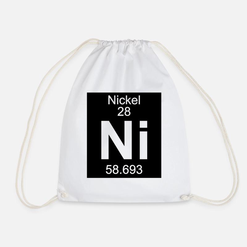 Element 28 - ni (nickel) - Inverse (Full) - Sac de sport léger - blanc