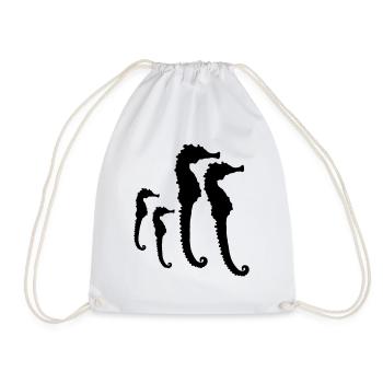 Seahorse Family - Sac de sport léger - blanc - Devant