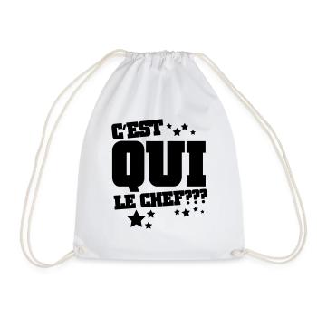 C'est qui le chef? - Sac de sport léger - blanc - Devant