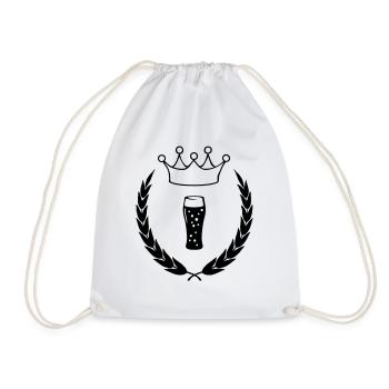 bier_symbol_01 - Turnbeutel - Weiß - Vorne