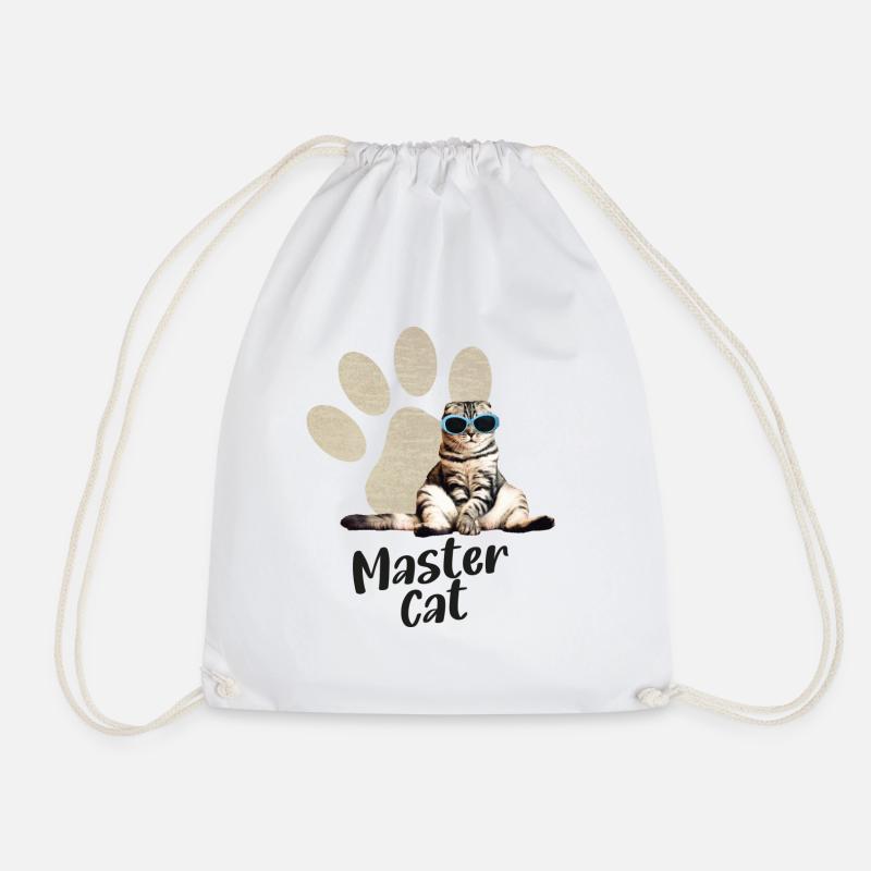 Master Cat - Sac de sport léger - blanc