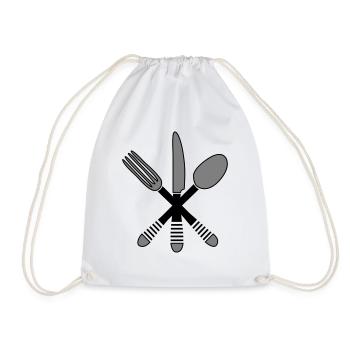 Cuisine couverts 2 - Sac de sport léger - blanc - Devant