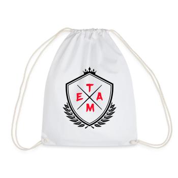 Team Coat of Arms1 - Drawstring Bag - white - Front