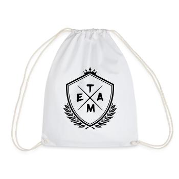 Team Coat of Arms1 - Drawstring Bag - white - Front