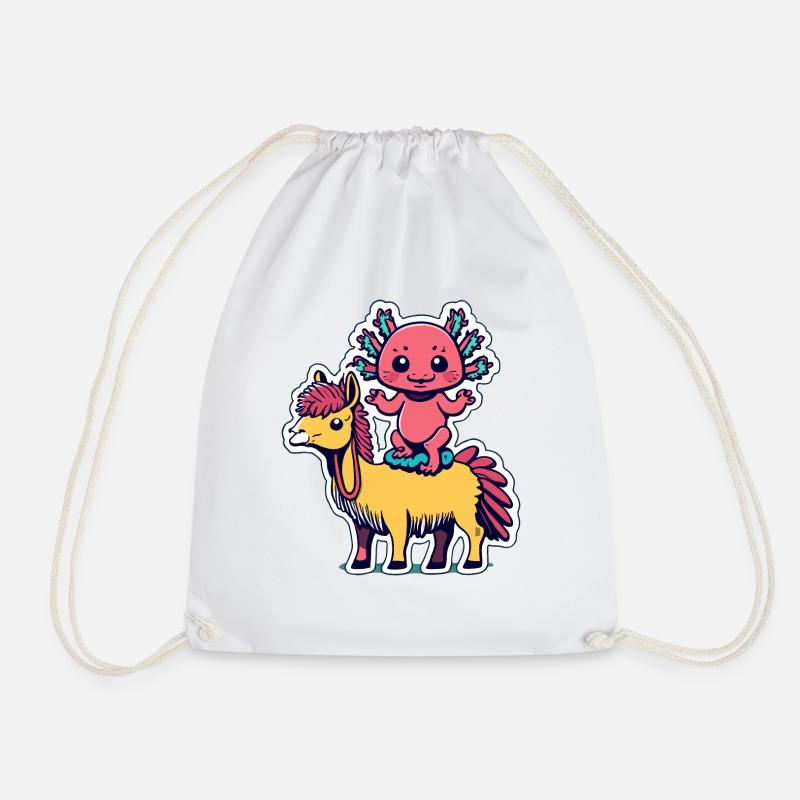 Axolotl - Turnbeutel - Weiß