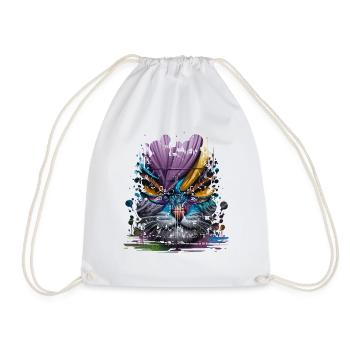 graffiti street art spray couleurs cool artiste rétro - Sac de sport léger - blanc - Devant