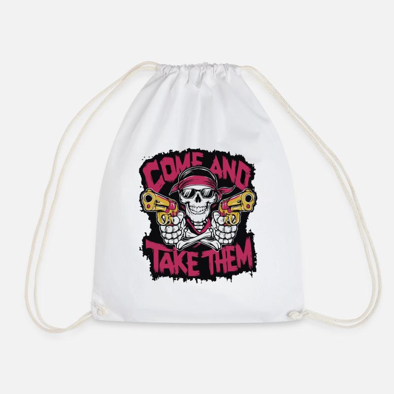 Come and take them - Drawstring Bag - white