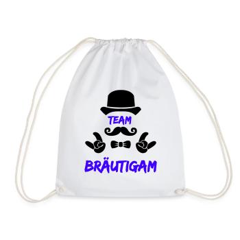 Team Groom - Drawstring Bag - white - Front