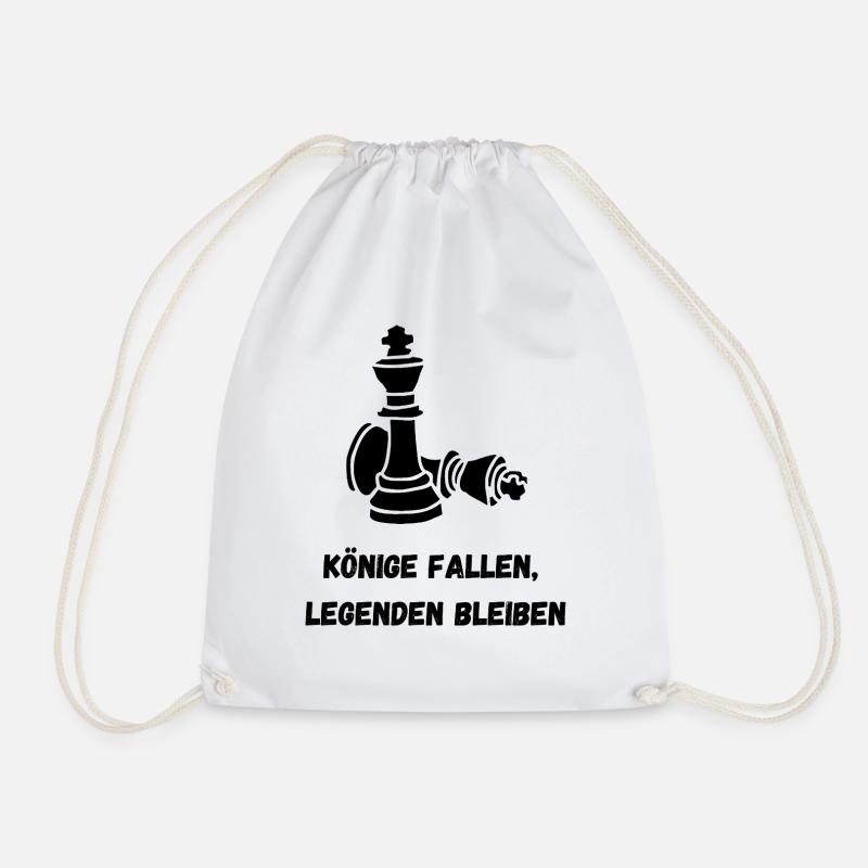 Könige fallen, Legenden bleiben - Turnbeutel - Weiß