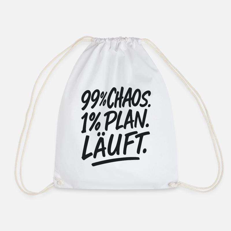 Plan läuft. fast! - Turnbeutel - Weiß