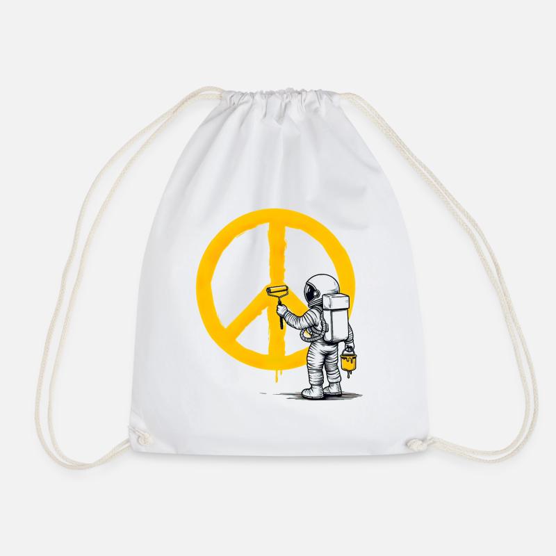 Astronaute pacifiste - Sac de sport léger - blanc