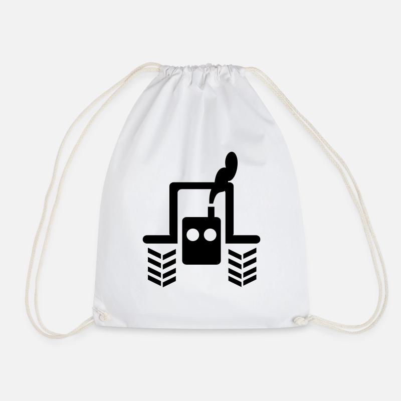 tracteur - Sac de sport léger - blanc