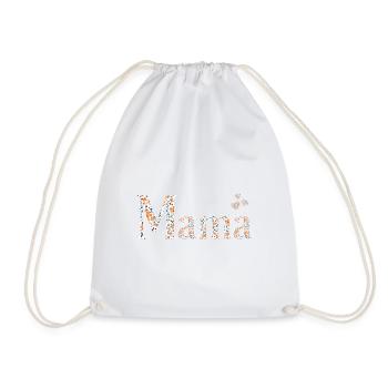 loving gift for mom for Mother's Day - Drawstring Bag - white - Front