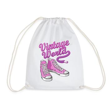 Pink vintage sneakers - Sac de sport léger - blanc - Devant