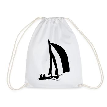 segelboot - Drawstring Bag - white - Front