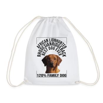 Rhodesian Ridgeback "Chien De Famille" - Sac de sport léger - blanc - Devant