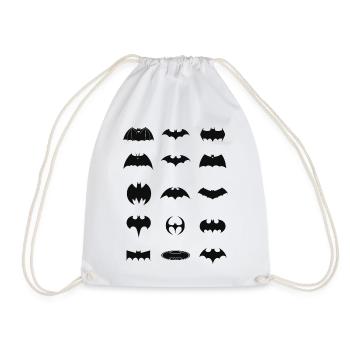 Batman Logo History - Turnbeutel - Weiß - Vorne