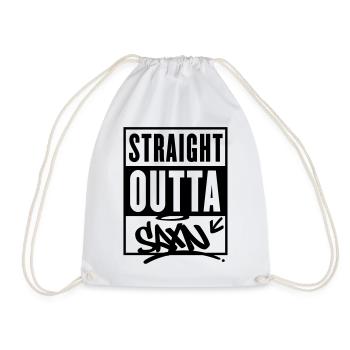 straight outta saxn sachsen - Turnbeutel - Weiß - Vorne