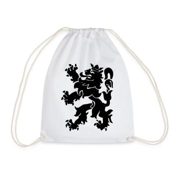 Lion lion Lowe León crown - Drawstring Bag - white - Front
