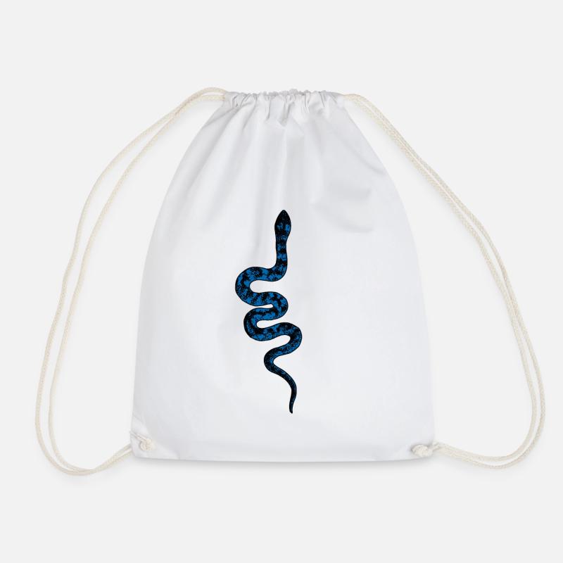 Snake I Snake - Drawstring Bag - white