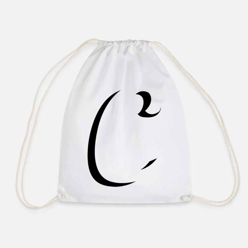 Letter C, Name, der Buchstabe C - Turnbeutel - Weiß