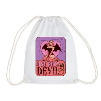 Sexy devil - Drawstring Bag - white - Front