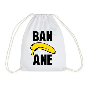 Banane - Turnbeutel - Weiß - Vorne