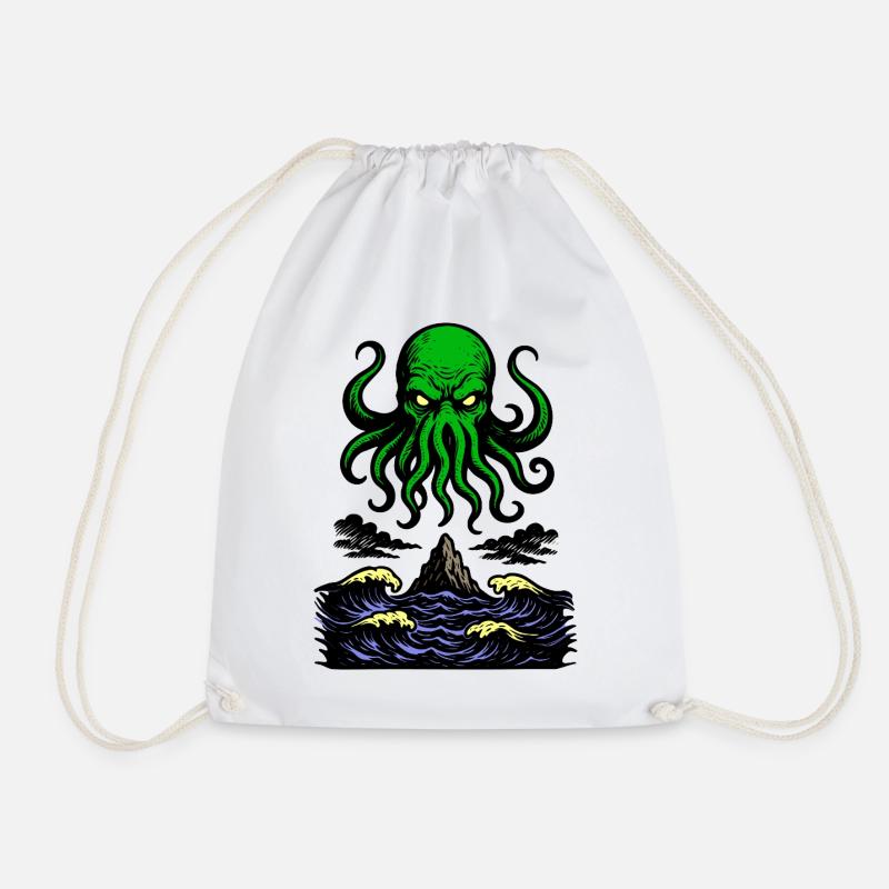 Cthulhu Retro 2 - Turnbeutel - Weiß