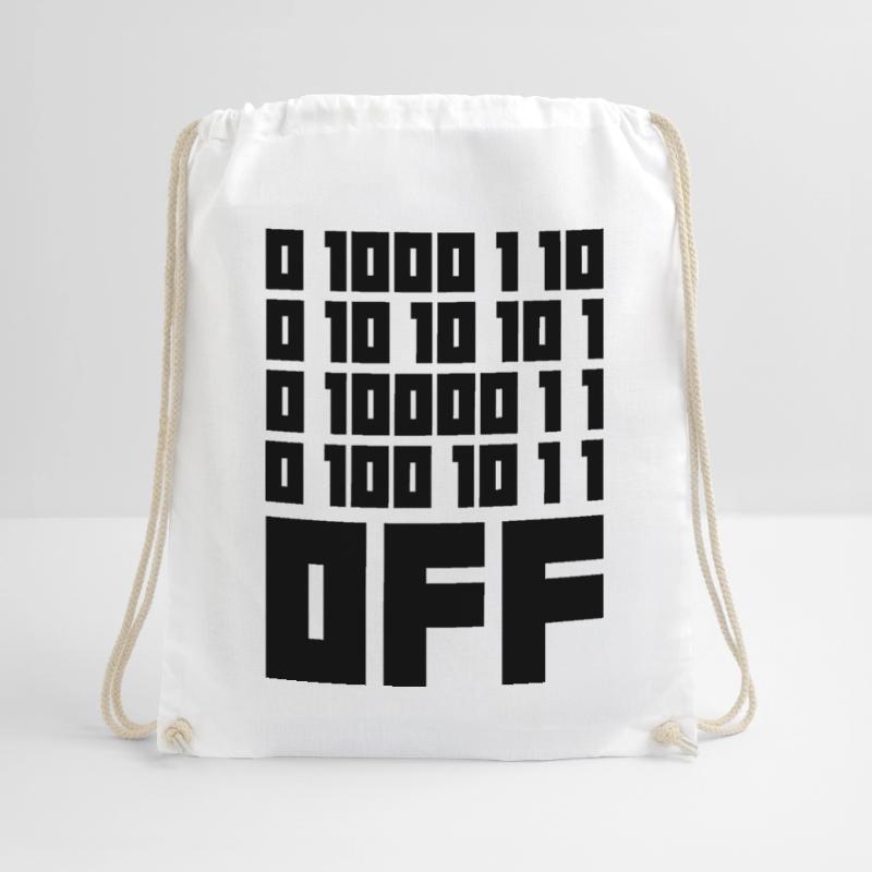 Binary Code F**k OFF – Humour Nerd & Geek Code Sac de sport léger
