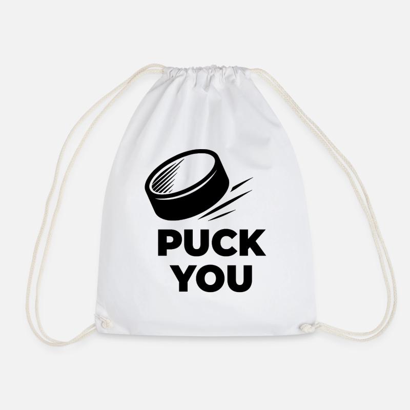 PUCK_YOU - Drawstring Bag - white