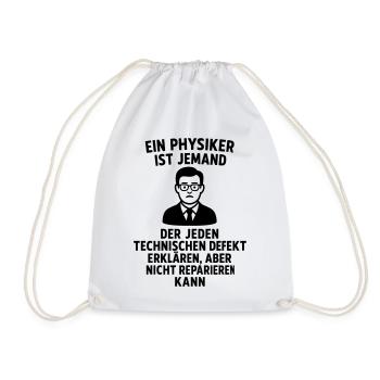 Définition de l’explication du physicien Drôle - Sac de sport léger - blanc - Devant