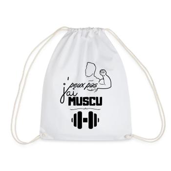 Musculation Vintage Minimal - Sac de sport léger - blanc - Devant