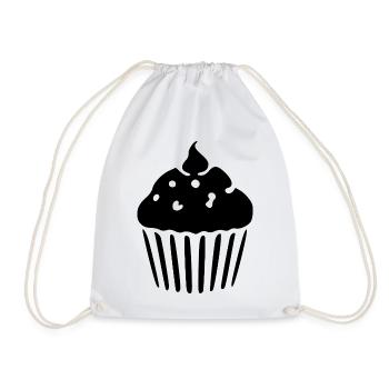 Cupcake Muffin Bakery Baking Gift - Drawstring Bag - white - Front
