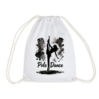 Pole Dance Silhouette – Ästhetische Kunst - Turnbeutel - Weiß - Vorne