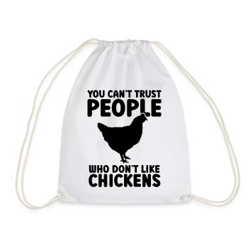 Huhn Humor Sarkasmus - Turnbeutel - Weiß - Vorne