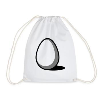 An Egg - Drawstring Bag - white - Front