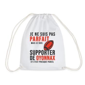 supporter rugby stade Oyonnax club Humour rugby - Sac de sport léger - blanc - Devant