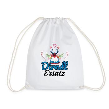 Dirndl Ersatz - Turnbeutel - Weiß - Vorne